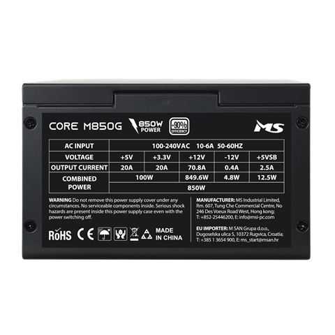 MS NAPAJANJE MS CORE M850G ATX3.1