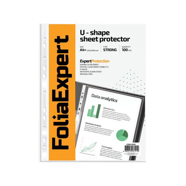 Expert U folija FOLIAEXPERT Strong A4+ kristal 235x305mm