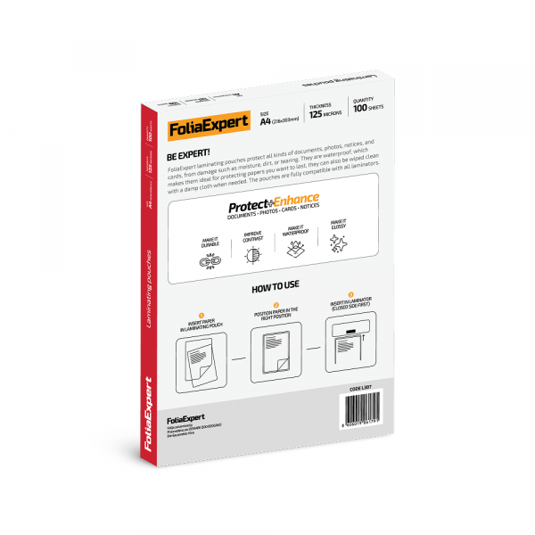 Expert Folija za plastifikaciju FoliaExpert A4 125 mic