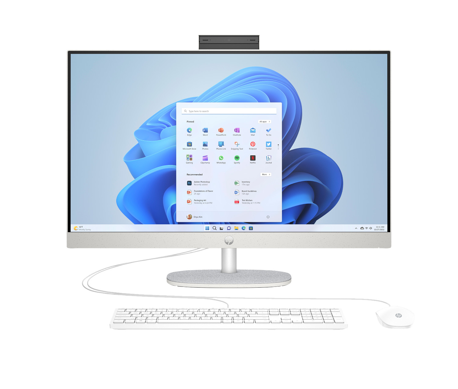 HP Računar AIO 27-cr0050ny,27", R5-7520U, 16GB, 1TB, B46QFEA
