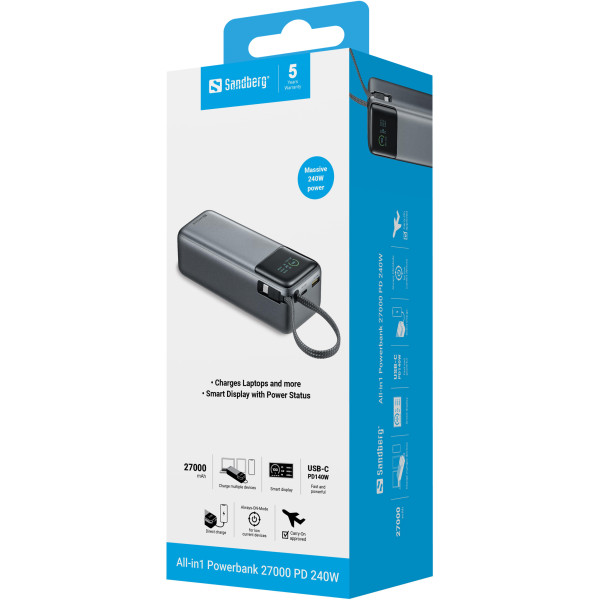 Sandberg Powerbank Sandberg All in1 421-31 27000mAh PD240W