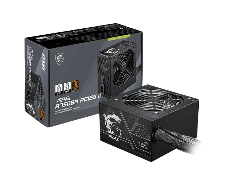 MSI MAG A750BN PCIE5 II 750W napajanje