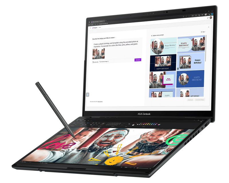 ASUS Laptop Zenbook 14 DUO OLED UX8406CA-QL041W 14", Ultra 9 285H, 32GB, 1TB, Win11Home