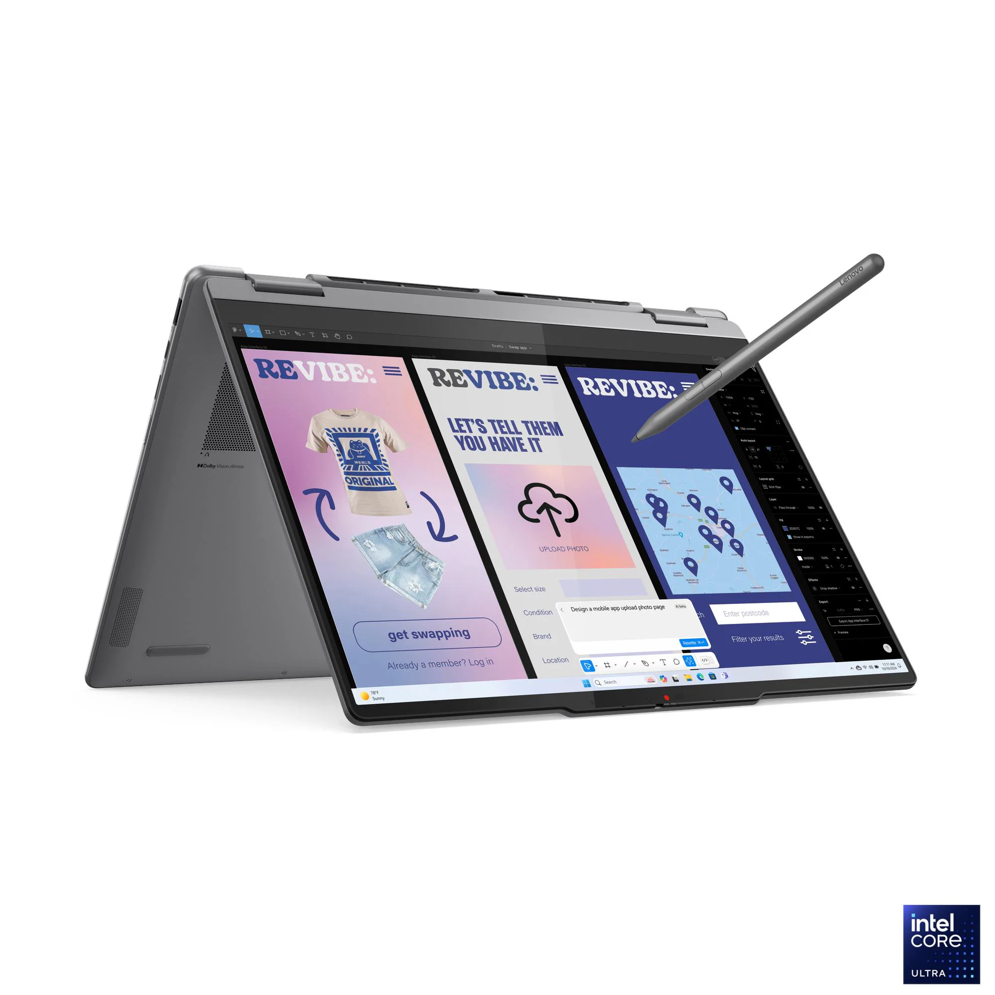 LENOVO Laptop Yoga 7 2-in-1 14ILL10 14", U7-258V, 32GB, 1TB, 83JQ00EEYA