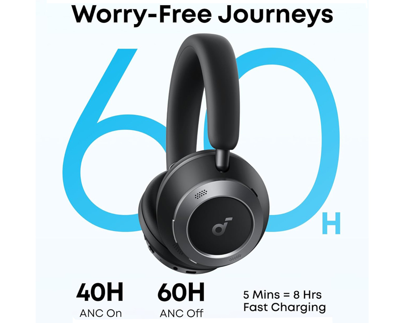 ANKER Soundcore Space One Pro ANC BT slušalice crne