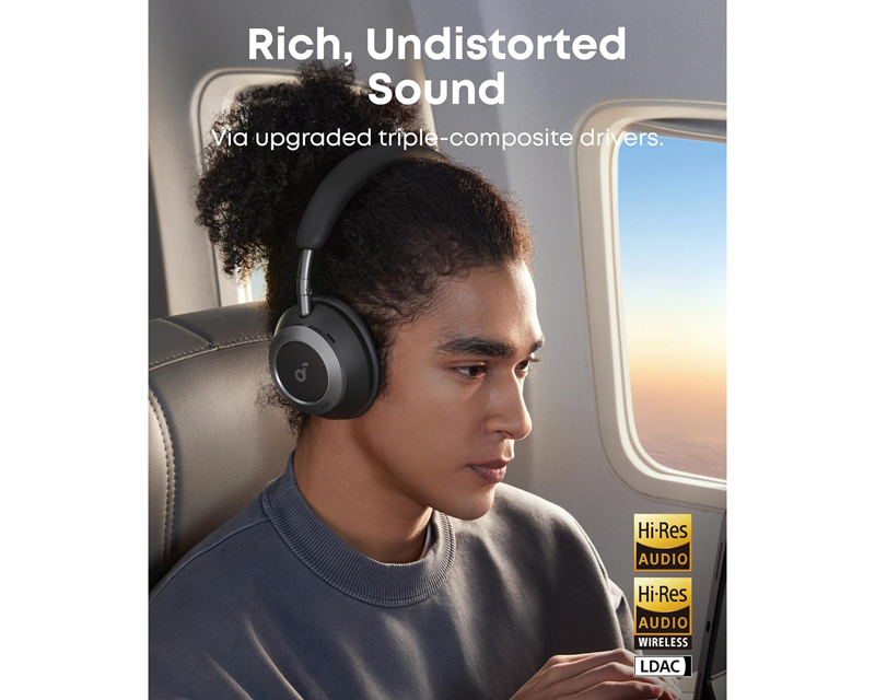 ANKER Soundcore Space One Pro ANC BT slušalice crne