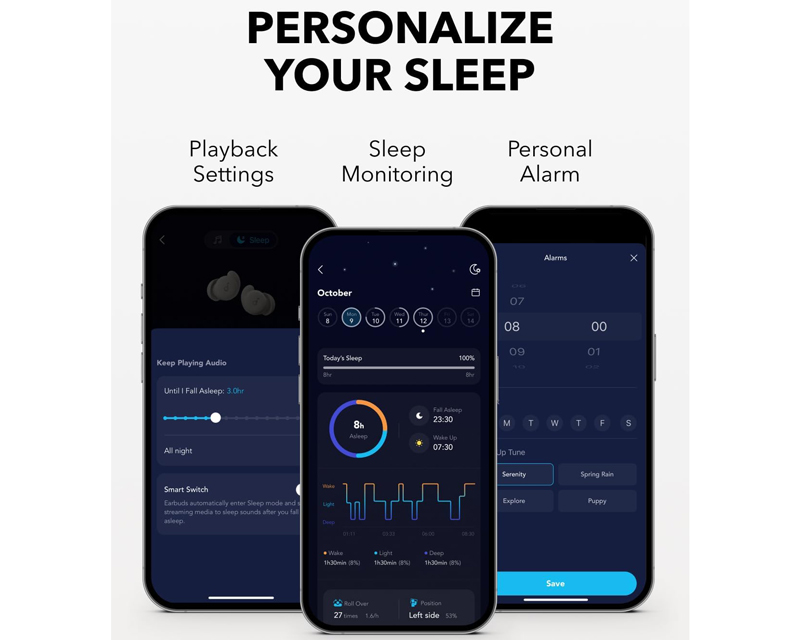ANKER Soundcore Sleep A20 Noise Masking BT bežične bubice bež