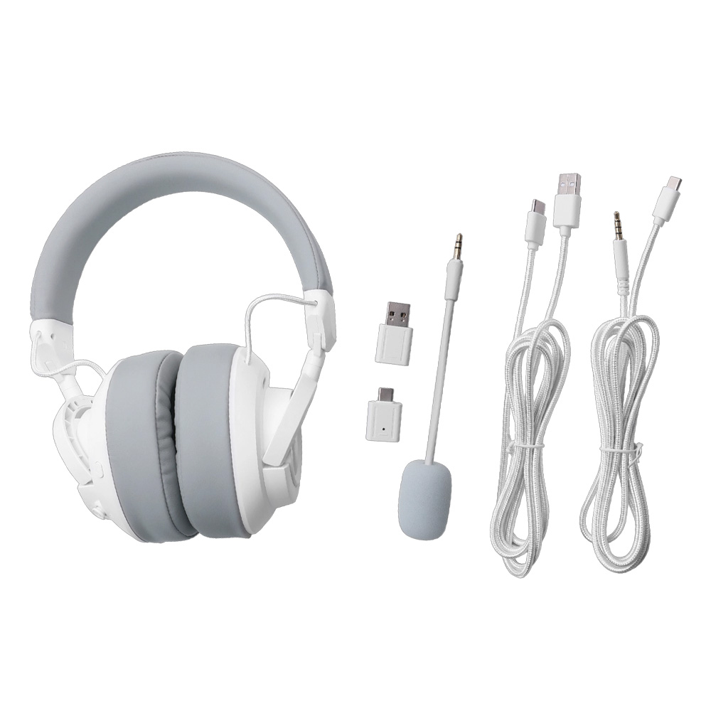 Redragon Spectra Pro H889 Wireless/Wired/BT Headset White/Grey