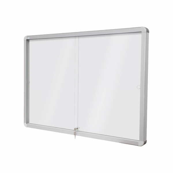 Rocada Tabla oglasna Rocada 8xA4, bela magnetna, klizna vrata, 94 x 68