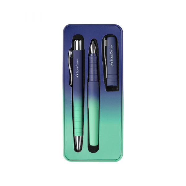 Faber Castell Set Faber Castell Poly hemijska olovka + naliv pero M Buzzing blue 241055