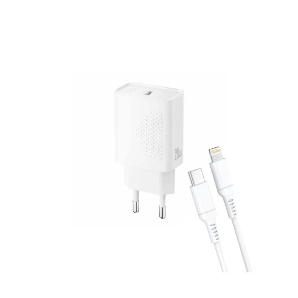 XO Kućni punjač XO L160 fast 20W Type C + lightning kabal