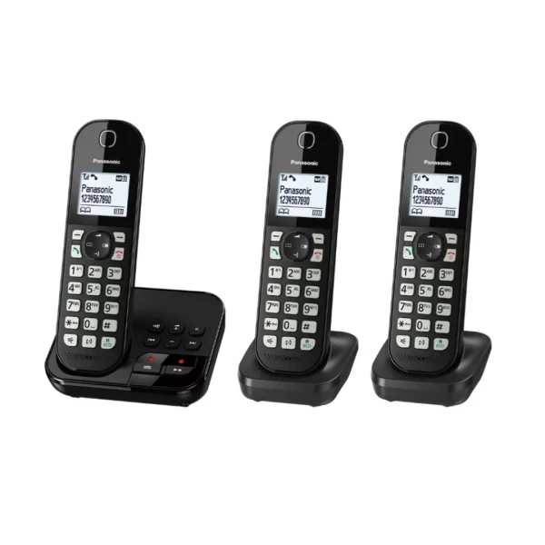 Panasonic Bežicni telefon Panasonic KX-TGC463GB sa tri slušalice i sekretaricom