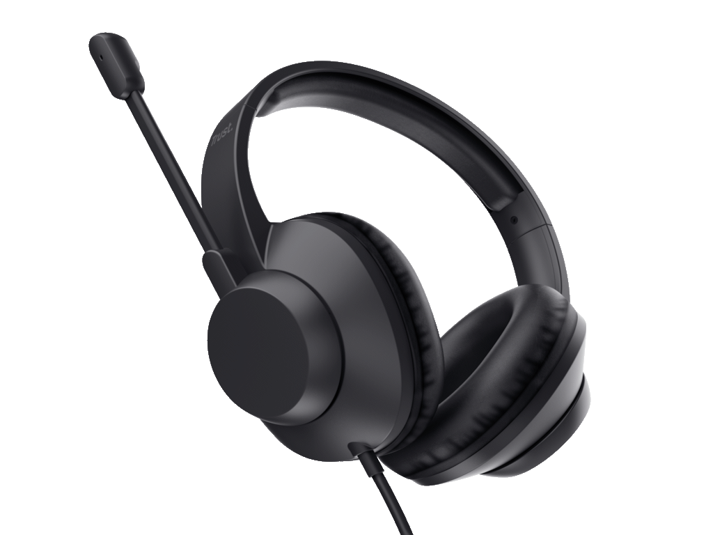 Slušalice TRUST AYDA MAX USB HEADSET/USB-C, USB-A/crna