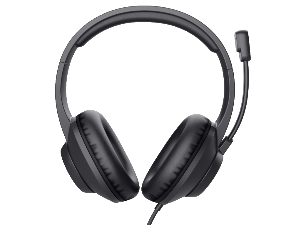Slušalice TRUST AYDA MAX USB HEADSET/USB-C, USB-A/crna