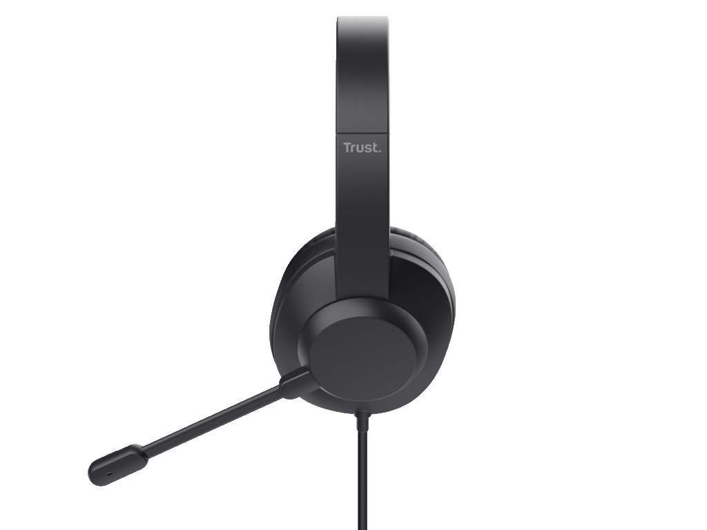 Slušalice TRUST AYDA MAX USB HEADSET/USB-C, USB-A/crna