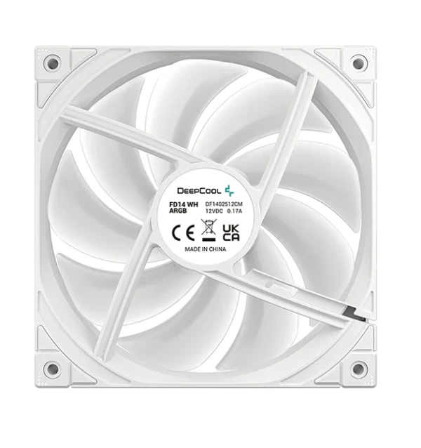 DeepCool Ventilator 140mm DeepCool FD14 ARGB, R-FD14-WHAPN1-G