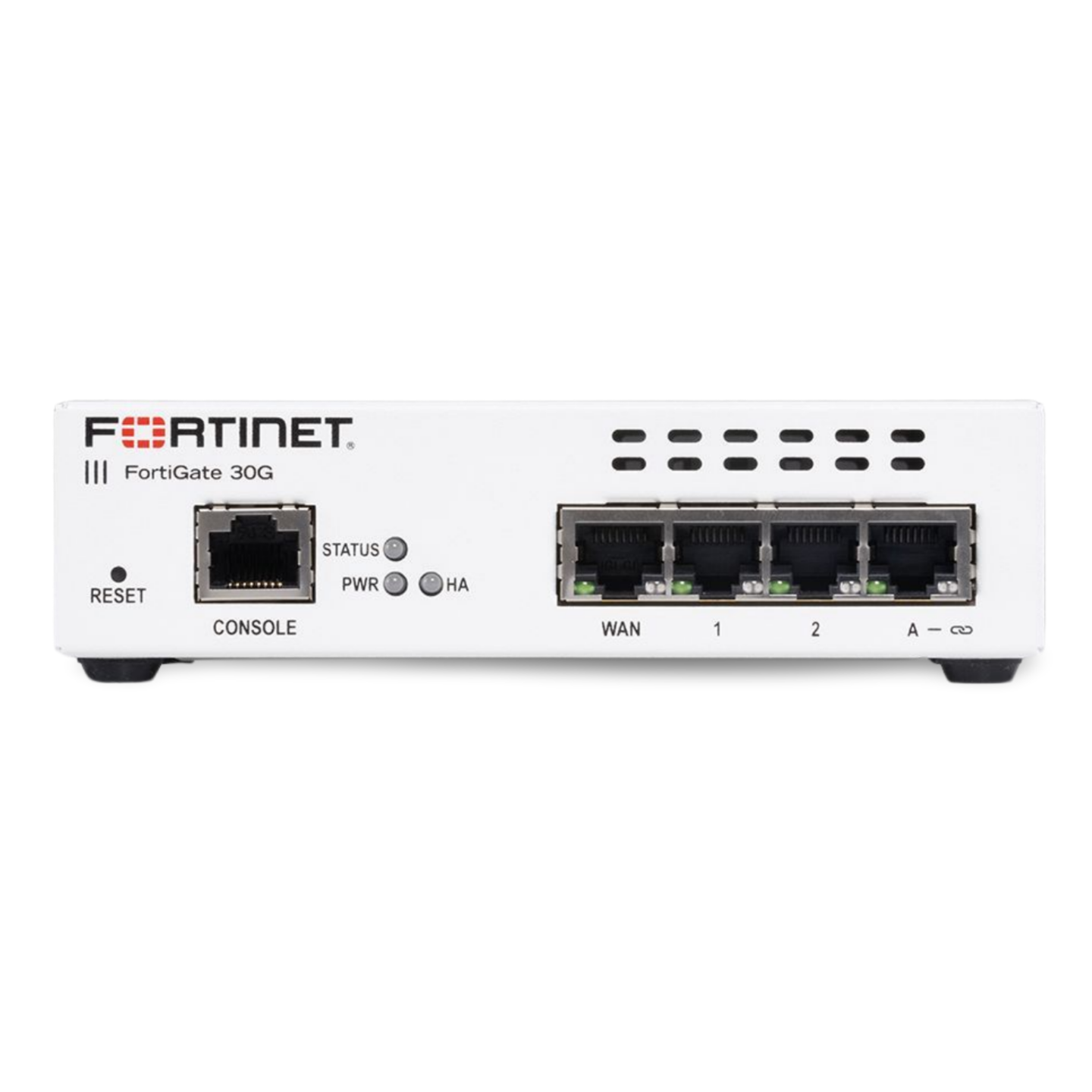 FortiGate-30G 4 x GE RJ45 ports (including 3 x Internal Ports, 1 x WAN Ports)