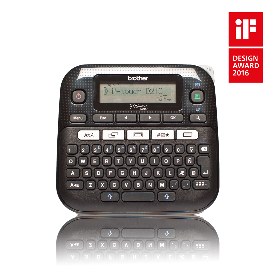 Brother PT-D210R1 Desktop Label Printer 12mm