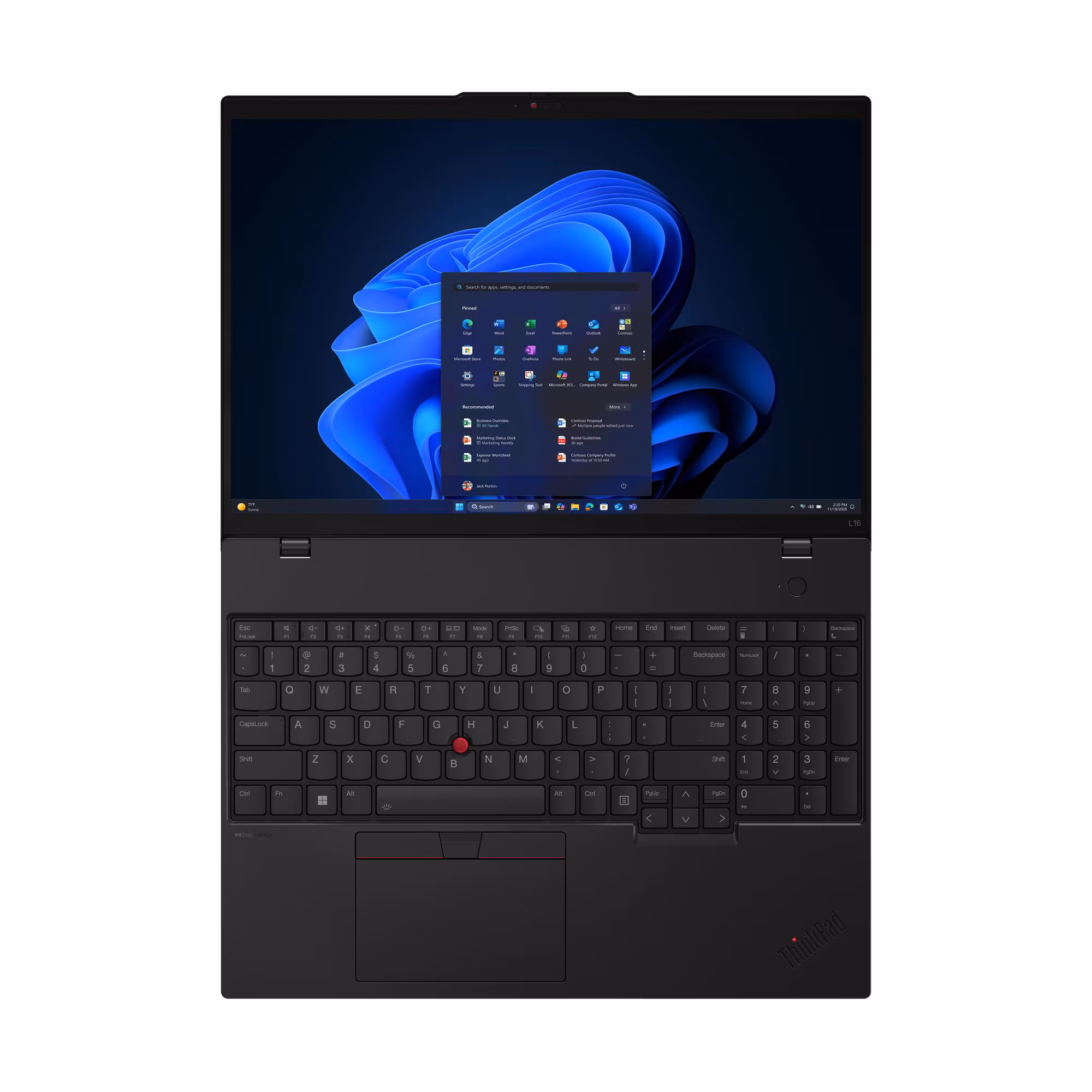 LENOVO Laptop ThinkPad L16 G2 16", U5-225U, 32GB, 512GB, Win11 Pro,21SA001BYA