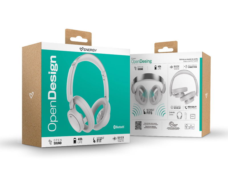 ENERGY SISTEM OpenDesign Headphones White (M50060)