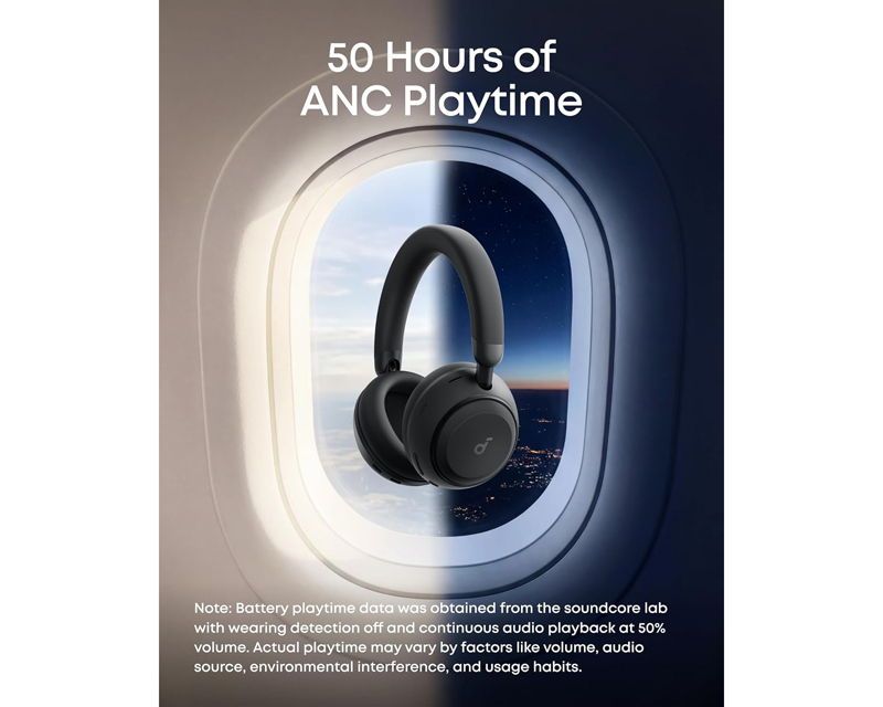 ANKER Soundcore Space 2 ANC BT slušalice crne