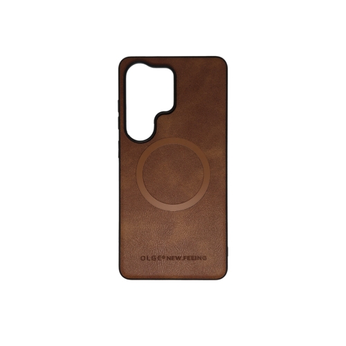 Razno Silikonska futrola OLGE Magnetic New Feeling Samsung S26 Ultra BRAON
