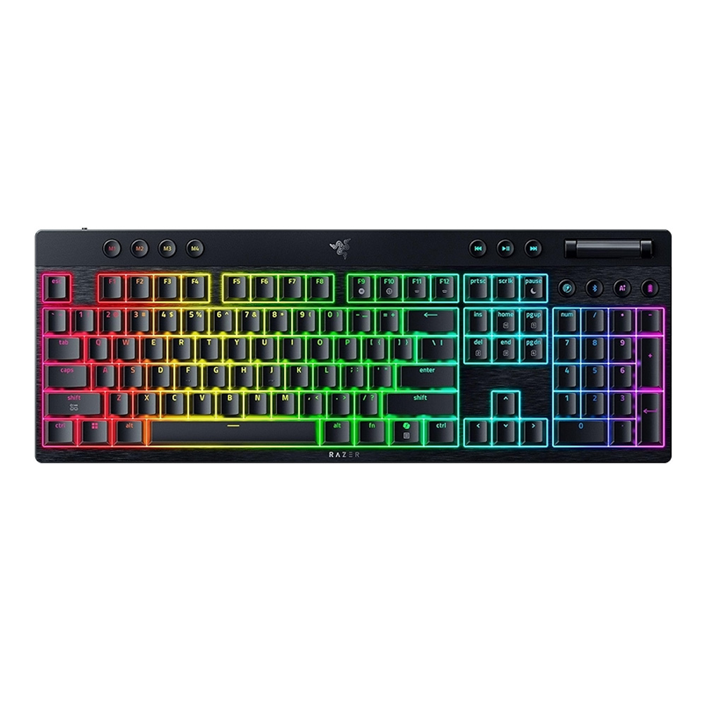 RAZER BlackWidow V4 Low-profile HyperSpeed - Wireless Mechanical Gaming Keyboard (Orange Tactile Switch)