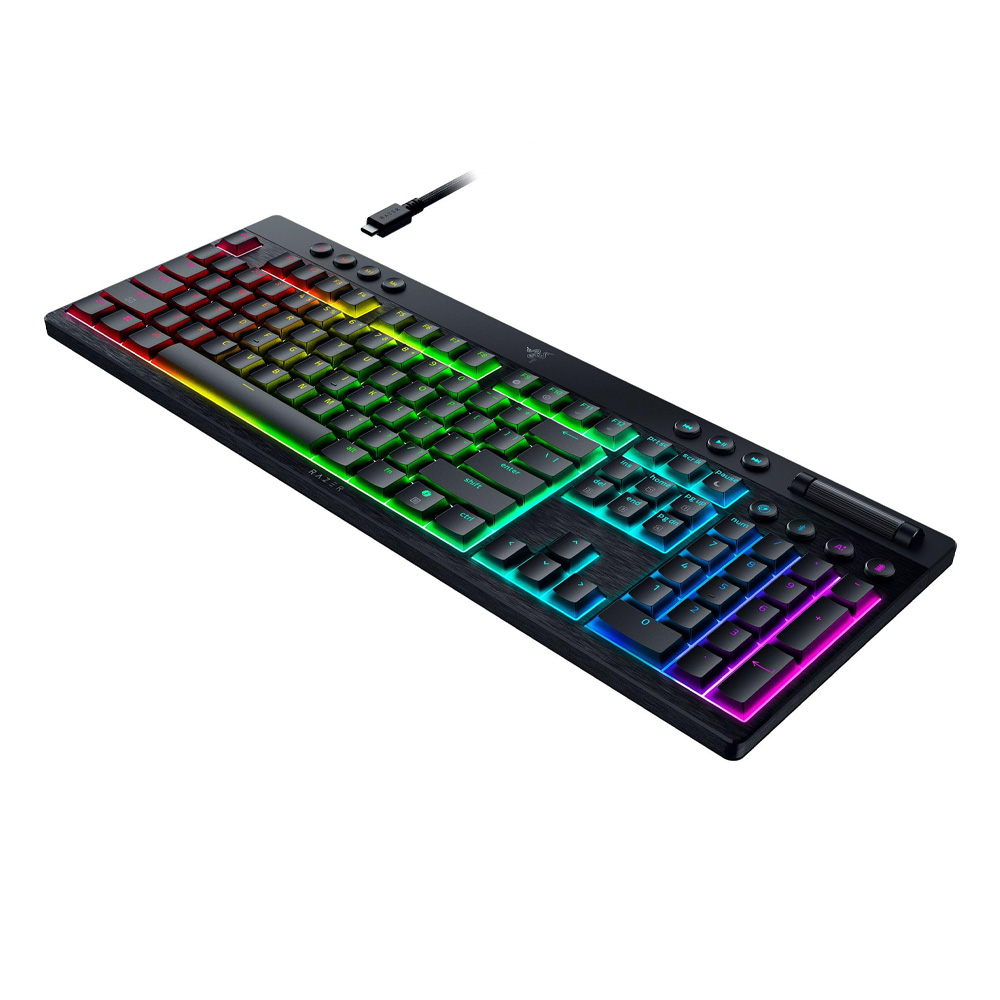 RAZER BlackWidow V4 Low-profile HyperSpeed - Wireless Mechanical Gaming Keyboard (Orange Tactile Switch)