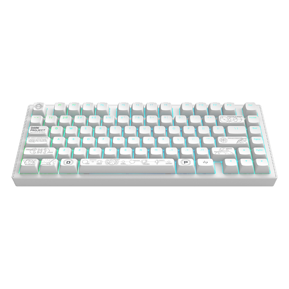 Dark Project ALU Terra Nova R2 White - Wireless Gaming Keyboard (ANSI)