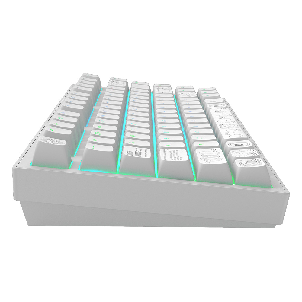 Dark Project ALU Terra Nova R2 White - Wireless Gaming Keyboard (ANSI)