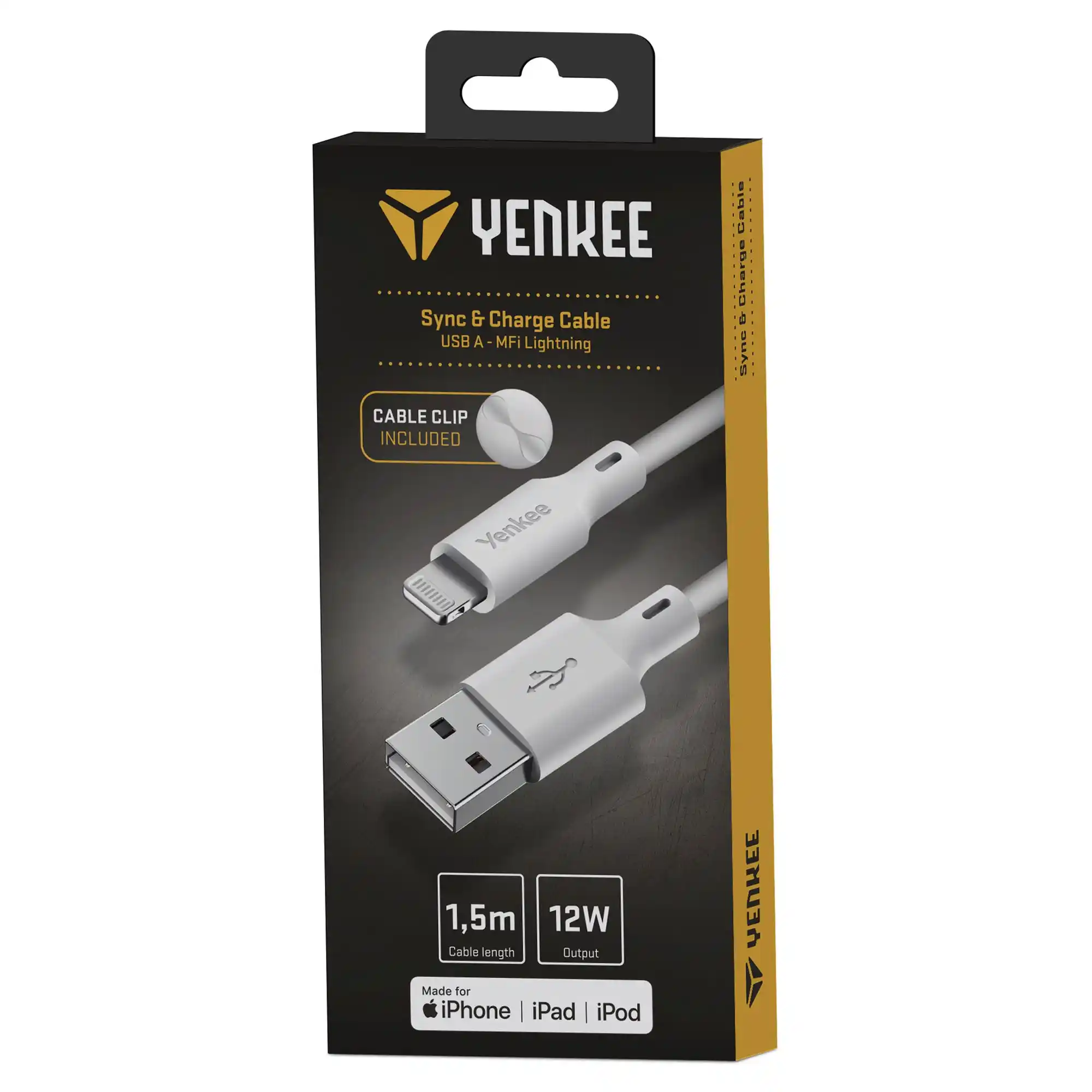 Yenkee Kabl USB Tip A- Lighting Yenkee YCU 615 WH 1.5m