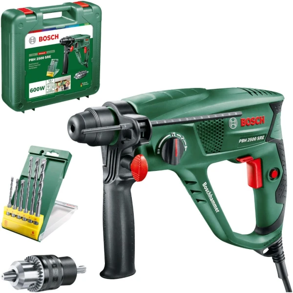 Bosch Elektropneumatska bušilica - čekić Bosch PBH 2500 SRE/SDS-plus + adapterska glava