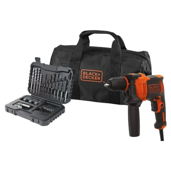 Black&Decker BLACK & DECKER BEH710SA32 Udarna bušilica + 32-delni set nastavaka