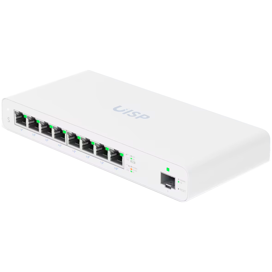 Ubiquiti Ubiquity Switch (8) GbE RJ45 ports with 27V passive PoE output,1 SFP port