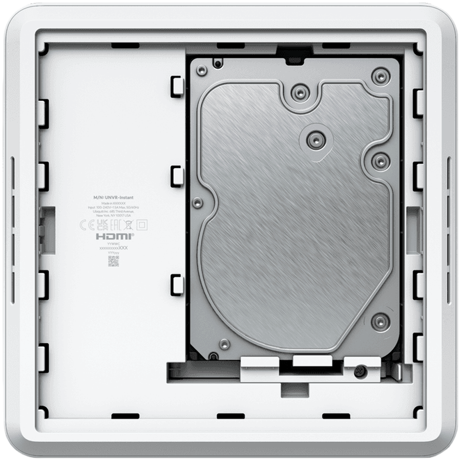 Ubiquiti UniFi UNVR-Instant-KIT-EU Compact Protect NVR Kit, includes (1) UniFi Protect NVR Instant with (4) G5 Turret Ultra cameras and (1) 1TB HDD, delivering an all-in-one solution for fast and effortless setup