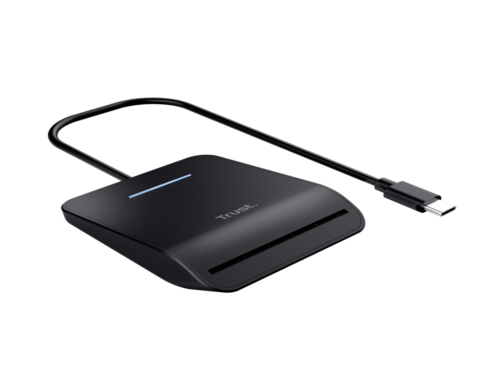 Trust Citac kartica TRUST PRIMO USB-C DNI smart card reader/crna