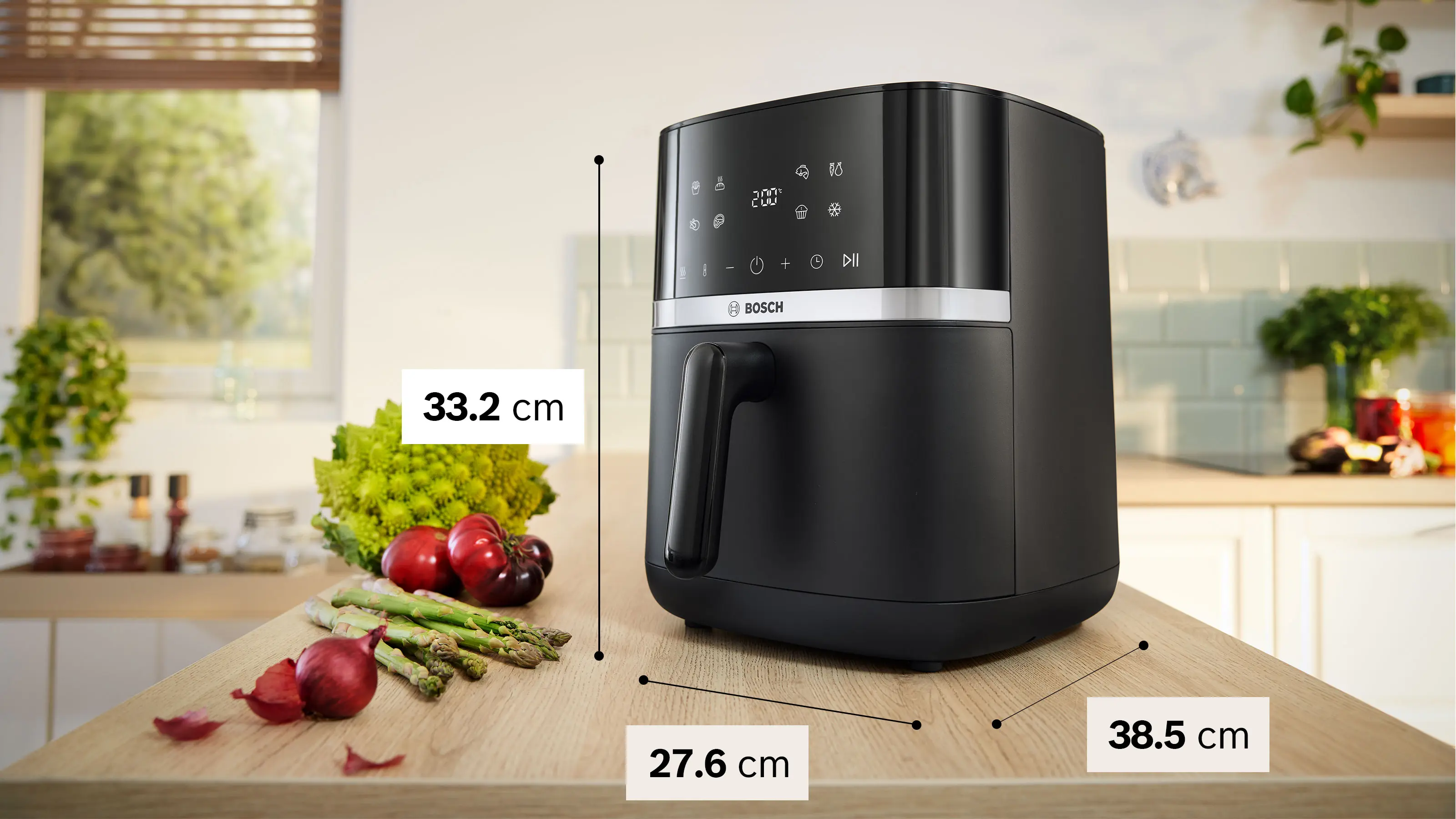 Bosch MAF462B0 Air Fryer - 2050W, 6.1L, Crna
