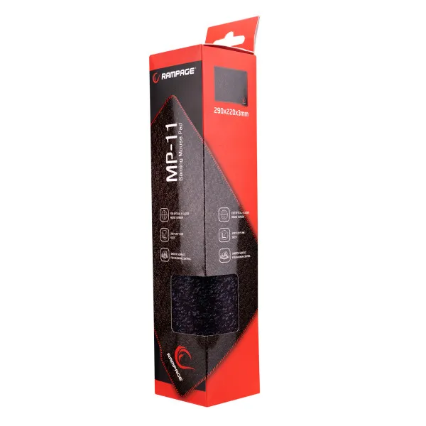 Rampage Podloga za miš Rampage MP-11 290x220x3mm crna 17151