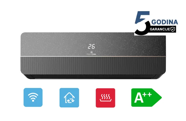 Profilocool Klima uređaj PROFILOCOOL ICSD-18WIH BLACK 18000BTU A++ Inverter Wifi/GSJ/iFeel