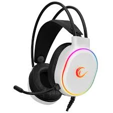 Rampage Slušalice žične gaming Rampage ROGUE RGB bele 36120