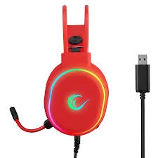 Rampage Slušalice žične gaming Rampage ROGUE RGB crvene 35132