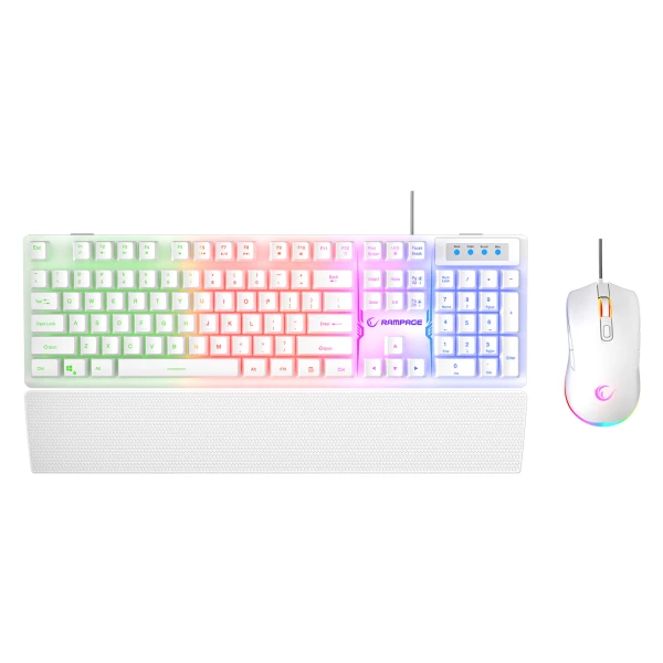 Rampage Tastatura+miš žični set KM-RX7 FORTUNA V2 beli 42578