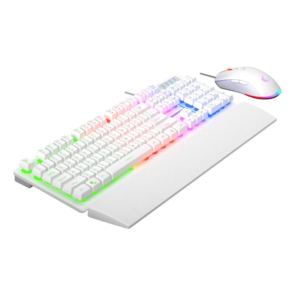 Rampage Tastatura+miš žični set KM-RX7 FORTUNA V2 beli 42578