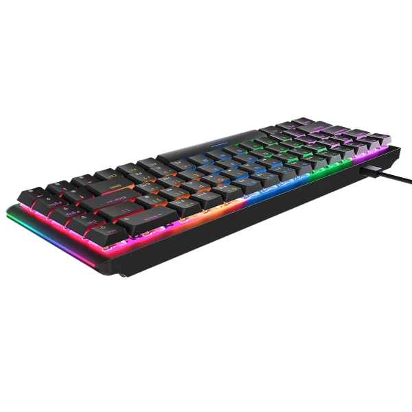 Rampage Tastatura žična gaming REBEL Low Profile mehanička crveni switch 38868