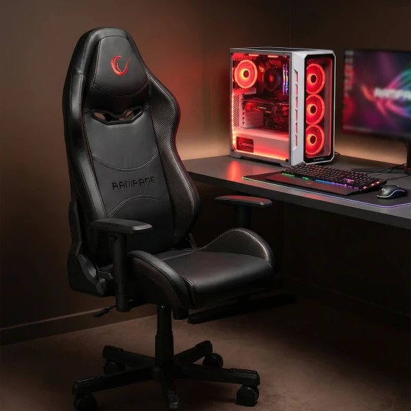 Rampage Stolica gaming Rampage KL-R6 GRAND SERIES crna 34984