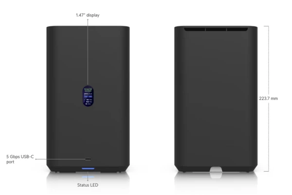 Ubiquiti HDD NAS Storage UniFi UNAS 2-Bay Black