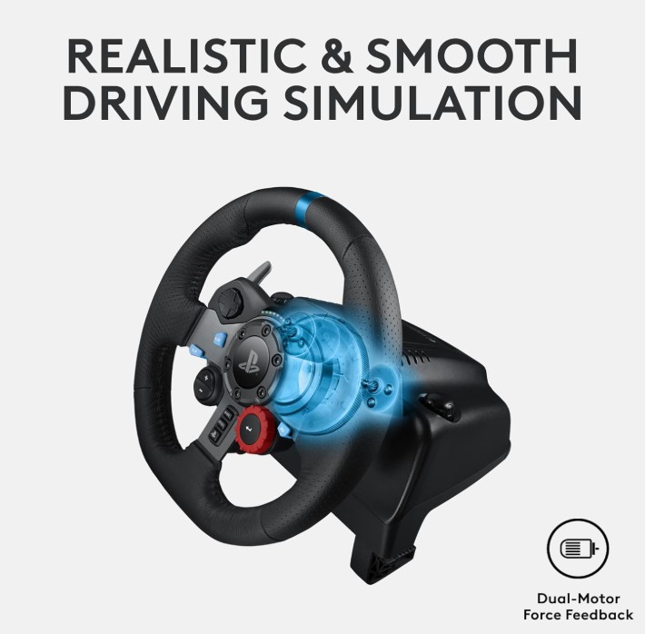 Logitech G29 Driving Force Gaming Racing Wheel + Logitech A10 Headset