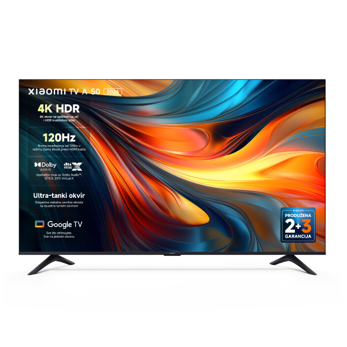 Xiaomi TV A50 2026 - 50" 4K Smart TV sa Google TV