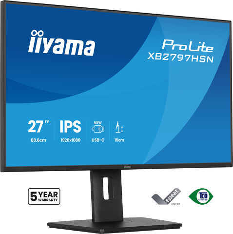 IIYAMA XB2797HSN-B1 Monitor - IPS, 27", 100Hz, USB-C