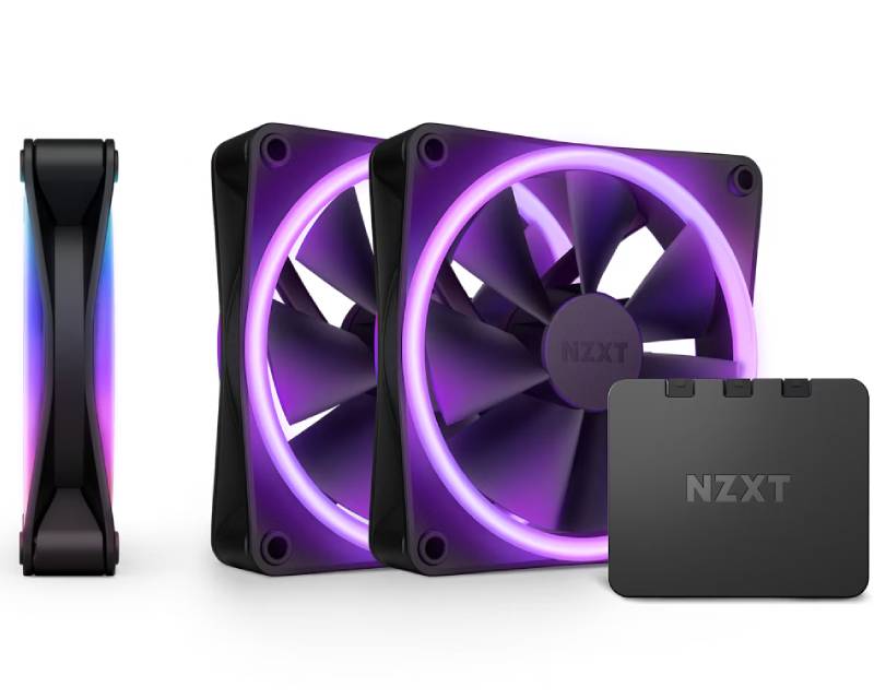 NZXT F120 RGB Duo Triple Pack 120mm ventilator crni (RF-D12TF-B1)